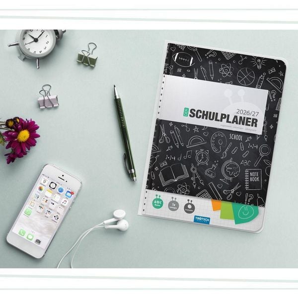 Produktbild: TR&Ouml;TSCH - Schulplaner Schwarz 26/27