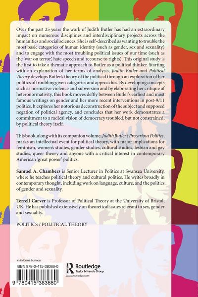 Produktbild: Judith Butler and Political Theory