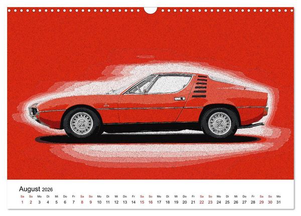 Produktbild: Car Art Edition Sportwagenlegenden (Wandkalender 2026 DIN A3 quer), CALVENDO Monatskalender