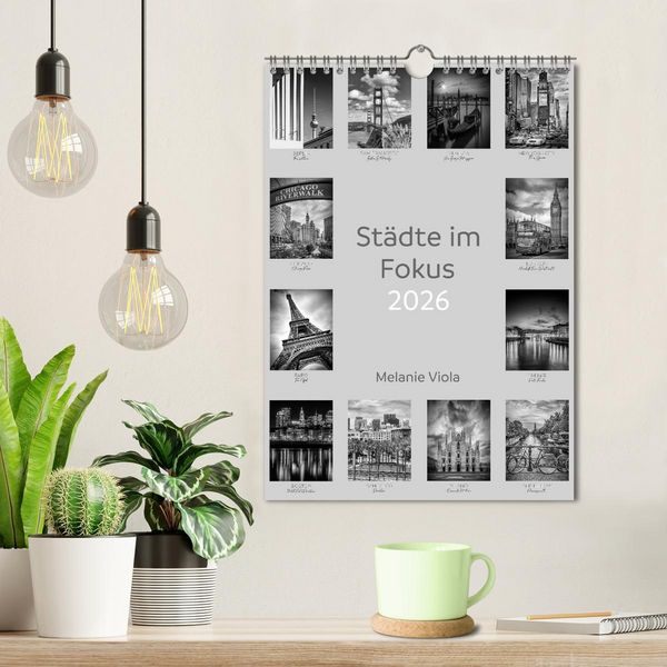 Produktbild: St&auml;dte im Fokus (Wandkalender 2026 DIN A4 hoch), CALVENDO Monatskalender