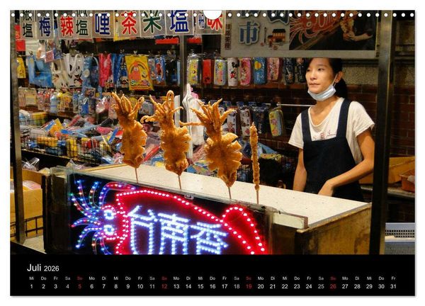 Produktbild: Taiwan kulinarisch erleben (Wandkalender 2026 DIN A3 quer), CALVENDO Monatskalender