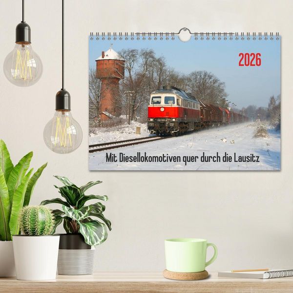Produktbild: Mit Diesellokomotiven quer durch die Lausitz - 2026 (Wandkalender 2026 DIN A4 quer), CALVENDO Monatskalender