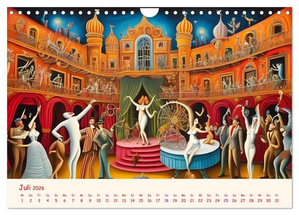 Produktbild: Absurdes Theater - In surrealen Traumwelten versinken (Wandkalender 2026 DIN A4 quer), CALVENDO Monatskalender