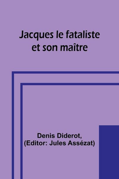 Produktbild: Jacques le fataliste et son ma&icirc;tre