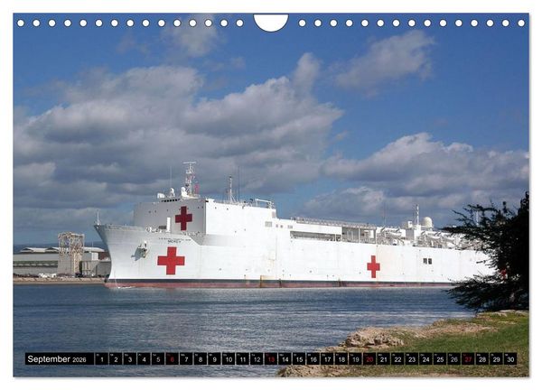 Produktbild: Kriegsschiffe der USA (Wandkalender 2026 DIN A4 quer), CALVENDO Monatskalender