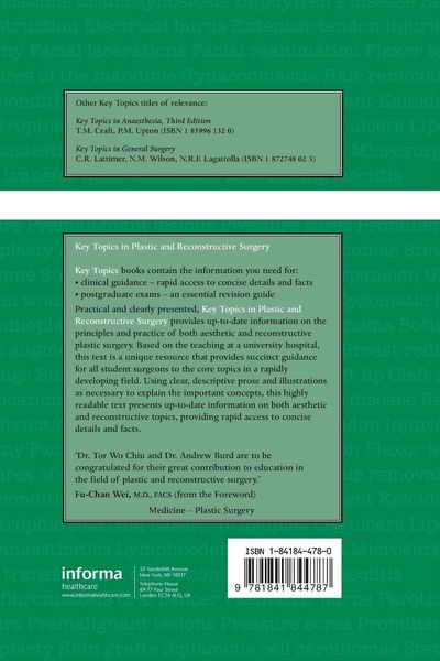 Produktbild: Key Topics in Plastic and Reconstructive Surgery