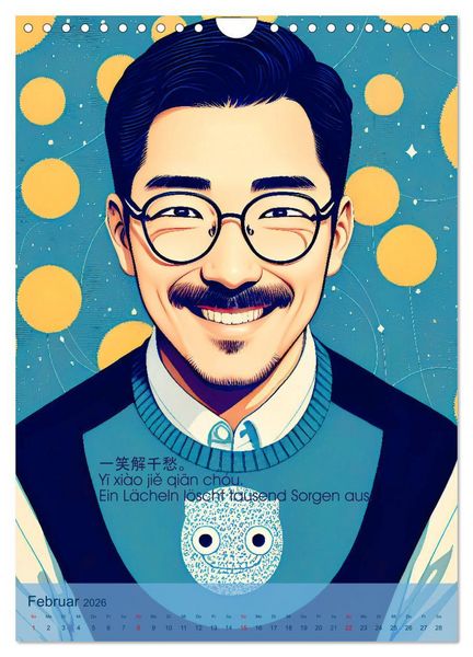 Produktbild: Chinesische Weisheiten. Zhonggu&oacute; zh&igrave;hu&igrave; (Wandkalender 2026 DIN A4 hoch), CALVENDO Monatskalender