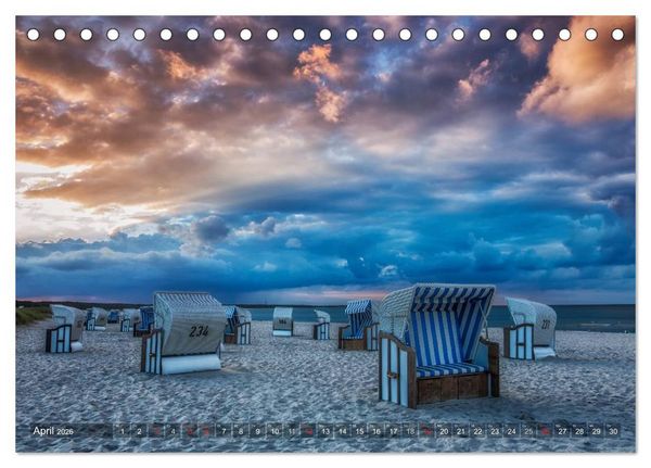 Produktbild: Stimmungsvolle Ostseek&uuml;ste 2026 (Tischkalender 2026 DIN A5 quer), CALVENDO Monatskalender