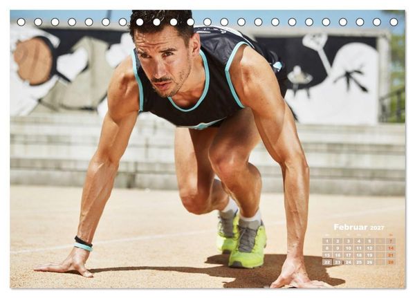 Produktbild: Faszination Leichtathletik: Schneller, h&ouml;her, weiter (Tischkalender 2027 DIN A5 quer), CALVENDO Monatskalender