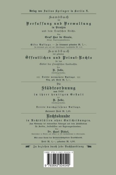 Produktbild: Privatrecht und Polizei in Preu&szlig;en
