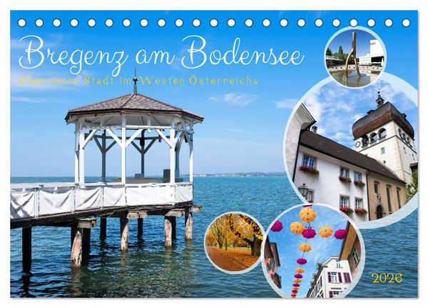 Produktbild: Bregenz am Bodensee (Tischkalender 2026 DIN A5 quer), CALVENDO Monatskalender
