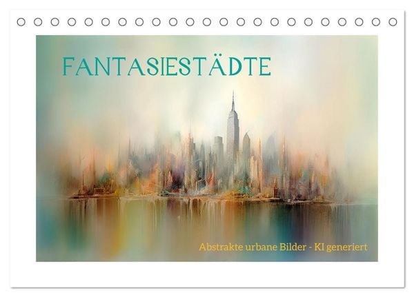 Produktbild: Fantasiest&auml;dte (Tischkalender 2026 DIN A5 quer), CALVENDO Monatskalender