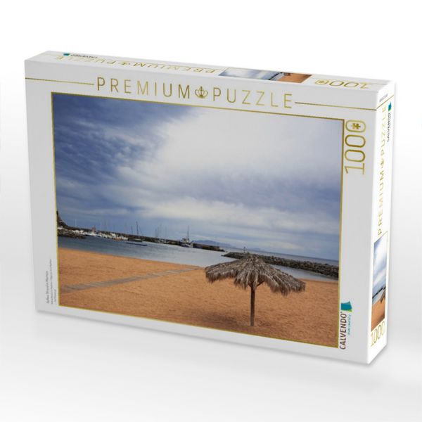 Produktbild: CALVENDO Puzzle Gelber Strand in Machico | 1000 Teile Lege-Gr&ouml;&szlig;e 64x48cm Foto-Puzzle f&uuml;r gl&uuml;ckliche Stunden