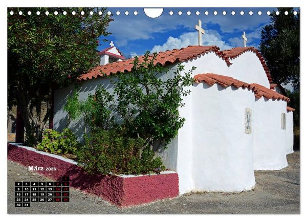 Produktbild: Kapellen und Kirchen auf Kreta (Wandkalender 2026 DIN A4 quer), CALVENDO Monatskalender