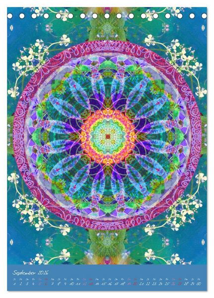Produktbild: Mandala Energien (Tischkalender 2026 DIN A5 hoch), CALVENDO Monatskalender
