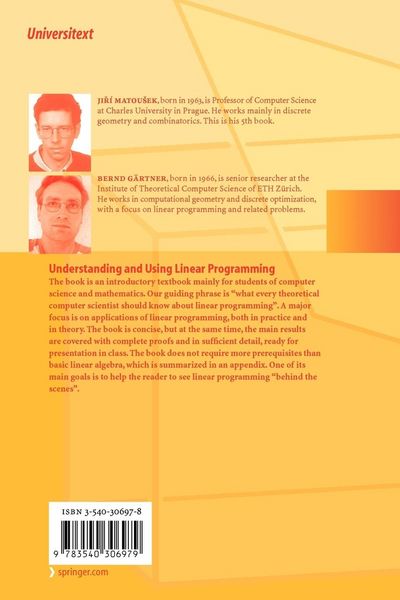 Produktbild: Understanding and Using Linear Programming