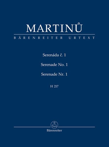 Produktbild: Serenade Nr. 1 H 217, Studienpartitur, Urtextausgabe