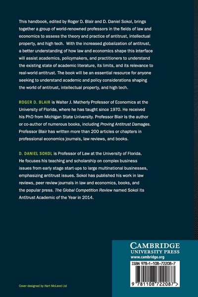Produktbild: The Cambridge Handbook of Antitrust, Intellectual Property, and High Tech