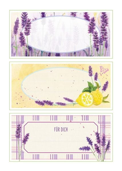 Produktbild: K&uuml;chensticker & Etiketten - Lavendel