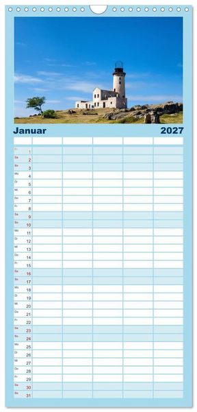 Produktbild: Familienplaner 2027 - Mauritius - Perle im Indischen Ozean mit 5 Spalten (Wandkalender, 21 x 45 cm) CALVENDO