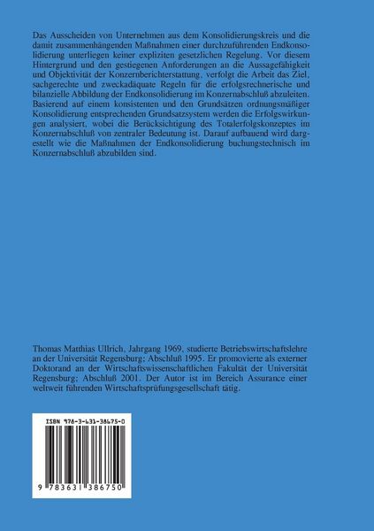 Produktbild: Endkonsolidierung