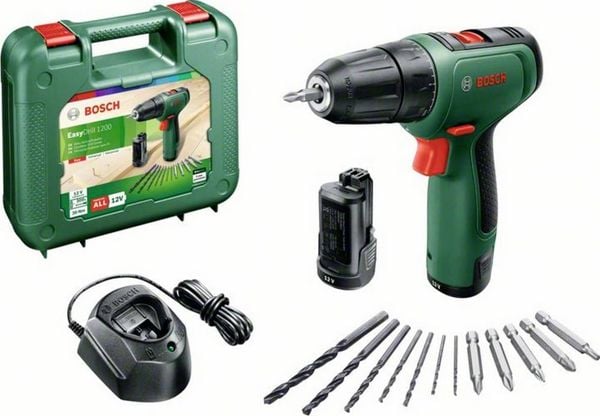 Produktbild: Bosch Home and Garden EasyDrill 1200 -Akku-Bohrmaschine 12 V inkl. 2. Akku, inkl. Koffer, inkl. Ladeger&auml;t