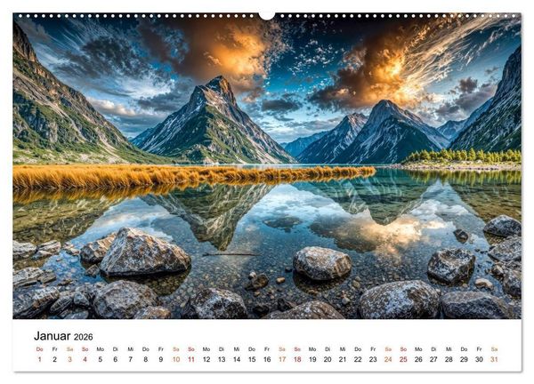 Produktbild: Neuseeland - Land der tausend Horizonte (Wandkalender 2026 DIN A2 quer), CALVENDO Monatskalender