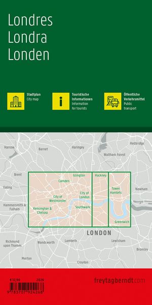 Produktbild: freytag & berndt Stadtplan London 1:10.000