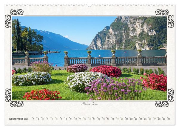 Produktbild: Gardasee - Idylle am Lago 2026 (hochwertiger Premium Wandkalender 2026 DIN A2 quer), Kunstdruck in Hochglanz