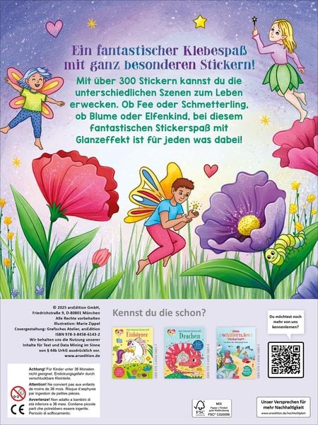 Produktbild: Mein schillerndes Stickerheft &ndash; Fantastische Feenwelt