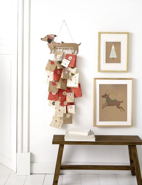 Produktbild: Folia Adventskalender SAUSAGE DOG, 54-teilig