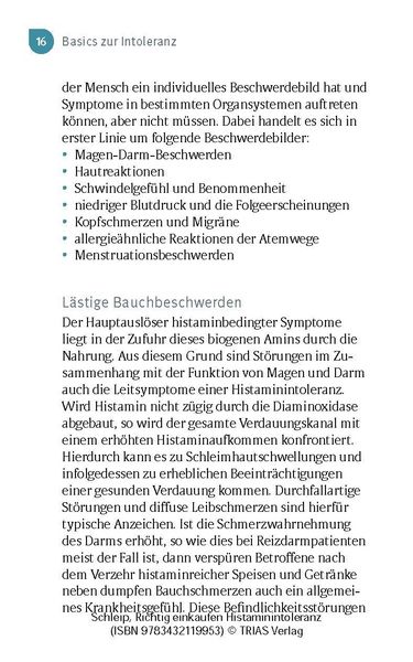 Produktbild: Richtig einkaufen Histamin-Intoleranz