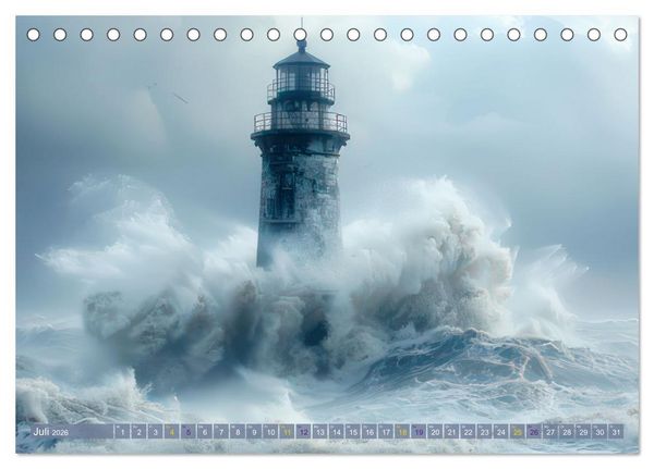 Produktbild: St&uuml;rmisch wildes Wetter (Tischkalender 2026 DIN A5 quer), CALVENDO Monatskalender