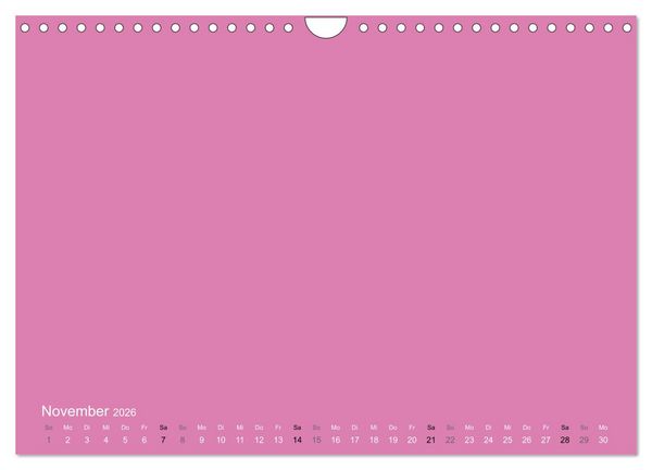 Produktbild: Bastelkalender - Pink (Wandkalender 2026 DIN A4 quer), CALVENDO Monatskalender