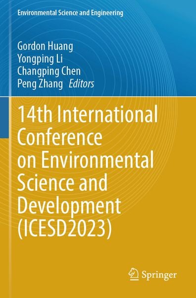 Produktbild: 14th International Conference on Environmental Science and Development (ICESD2023)