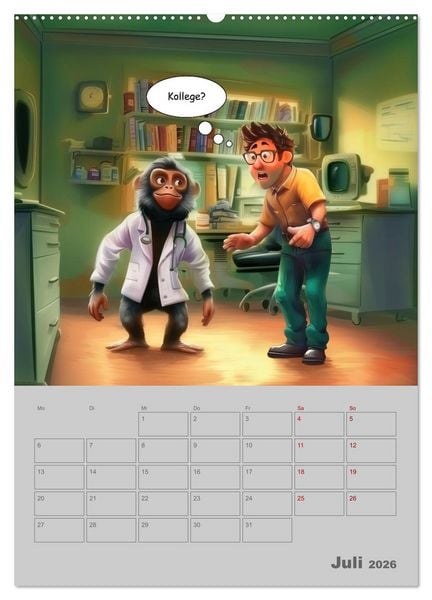 Produktbild: Ein Arzt f&uuml;r alle Felle (hochwertiger Premium Wandkalender 2026 DIN A2 hoch), Kunstdruck in Hochglanz