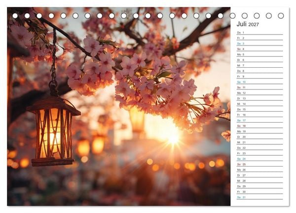 Produktbild: Japanische Kirschbl&uuml;te (Tischkalender 2027 DIN A5 quer), CALVENDO Monatskalender