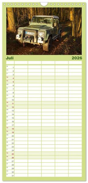 Produktbild: Familienplaner 2026 - Defender f&uuml;r's Grobe mit 5 Spalten (Wandkalender, 21 x 45 cm) CALVENDO