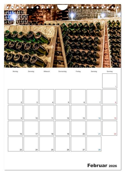 Produktbild: Rheingau Terminplaner (Wandkalender 2026 DIN A4 hoch), CALVENDO Monatskalender