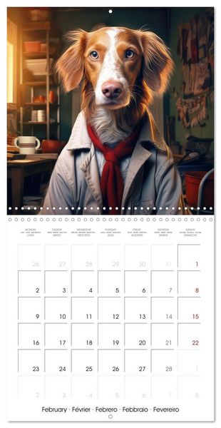 Produktbild: Dogs rocking outfits (Wall Calendar 2026 12 &times; 12 Inch) CALVENDO 12 Month Wall Calendar