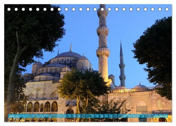 Produktbild: Moscheen in Istanbul. Rund um die Hagia Sophia (Tischkalender 2027 DIN A5 quer), CALVENDO Monatskalender