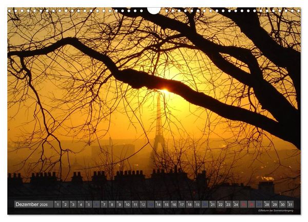 Produktbild: Paris Highlights Wandkalender 2026 DIN A3 quer (Wandkalender 2026 DIN A3 quer), CALVENDO Monatskalender