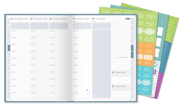 Produktbild: Mein Lehrerplaner A5+ &ndash; Hardcover &ndash; Lehrerkalender f&uuml;r das Schuljahr 2026/2027 &ndash; Zitronentanz