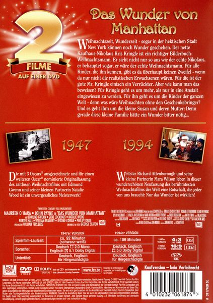 Das Wunder von Manhattan 1947&1994