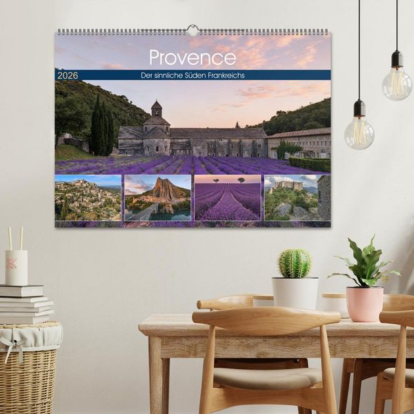 Produktbild: Provence, der sinnliche S&uuml;den Frankreichs (Wandkalender 2026 DIN A2 quer), CALVENDO Monatskalender