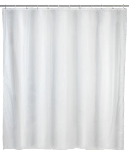 Duschvorhang Uni Weiß, 240 x 180 cm