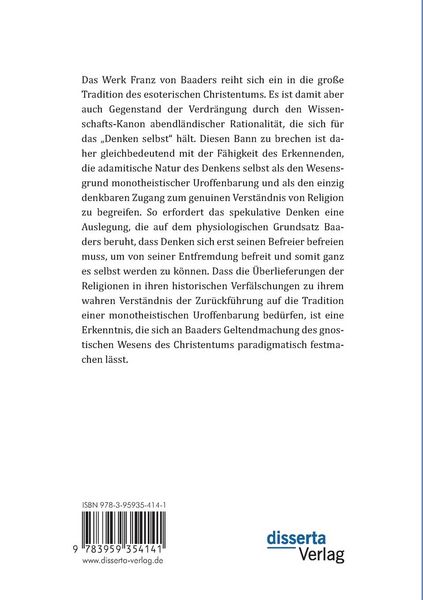 Produktbild: Das Kreuz der spekulativen Erkenntnis. Auslegungen zu Franz von Baaders "Vorlesungen &uuml;ber religi&ouml;se Philosophie" - Erster Teil
