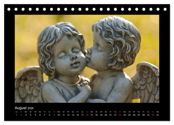 Produktbild: Engel f&uuml;r Gl&uuml;ck & Schutz (Tischkalender 2026 DIN A5 quer), CALVENDO Monatskalender