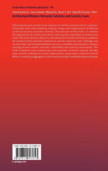 Produktbild: Architectural Wireless Networks Solutions and Security Issues