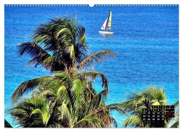 Produktbild: Katamarane an Traumstr&auml;nden - Hobie Cats in Cuba (hochwertiger Premium Wandkalender 2026 DIN A2 quer), Kunstdruck in Hochglanz